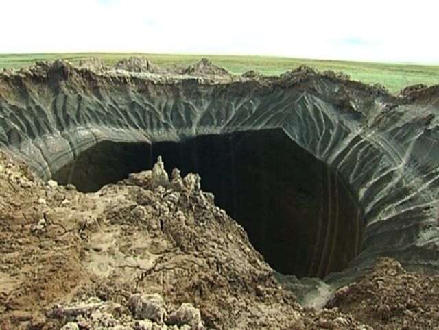 Σε διαρροή μεθανίου αποδίδεται ο γιγάντιος κρατήρας στη Σιβηρία
